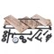 Industrial Wine Racks with 4 Stem Glass Holder Wall Mounted Rustic Metal Shelf